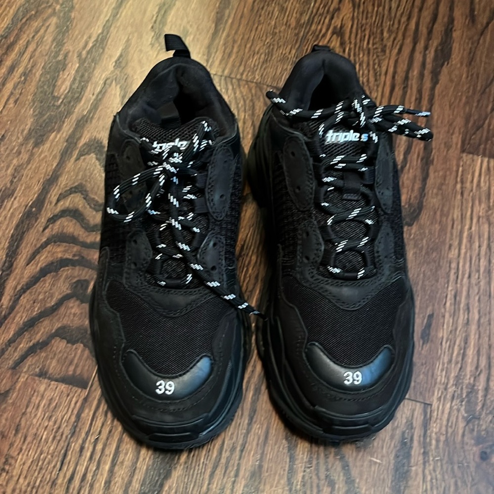 Balenciaga Black Triple S Sneakers
